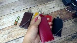 Gantungan Kunci Warna Kulit Aslii STNK MOTOR MOBIL