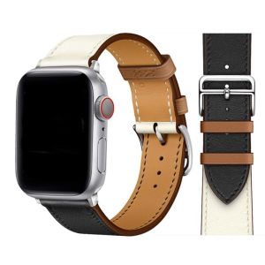 Faux Leather Strap For Apple Watch Band 49mm 46mm 45mm 44mm 42mm 41mm 40mm 38mm Watchband iWatch series Ultra 2 10 9 8 7 6 5 4 3 2 1SE Ultra band