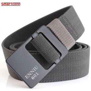 SmarTconn Men Belt High Quality Nylon Leisure Belts Outdoor multifunctional Training Belt  Alloy Metal Buckle Wild Jeans Belts