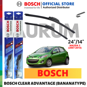 Bosch Clear Advantage Wiper blade set for Mazda 2  2007-2014 (24/14) 2pcs