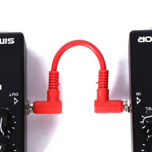 1Pc Colorful 15cm/30cm Low-Noise Guitar Audio Cable 1/4-Inch Right-Angle Effects Pedal Patch Cable