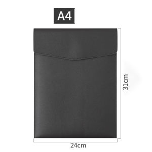 SHUNAICHI A4 Simple Big Capacity File Folder Document Bag Leather File Briefcase Portable Organizer Office Paper Holder Office Supplies