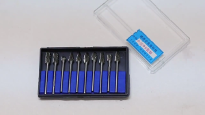 10pcs Milling Grinding Carbide Steel Rotary File Head Woodworking Carving Deburring Heads