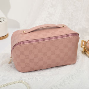 G9 Stor Pillow Cosmetic Bag Fully Open Storage Bag Pocketed Separation For Makeup Skincare Product