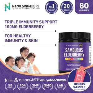 Sambucus Elderberry Gummies Fortified With Vitamin C & Zinc Triple Elderberry Herbal Blend Supports Natural Daily Immune Wellness Nutrient Supplement 60 Pieces