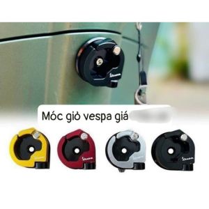 Móc treo kiểu tròn nhôm CNC 1 ốc xe Vespa