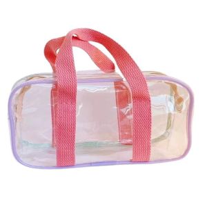Beg Penyimpanan PVC Telus 35x25x13cm Kapasiti Besar Beg Bahu Kalis Air Untuk Pantai Dan Perjalanan