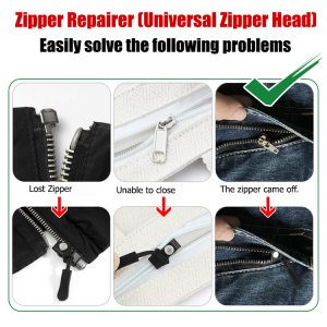 Zipper Headpiece Small Zipper Loss Zipper Head Piece Tool-free Non-slip Comfort Luggage Shoes Durable