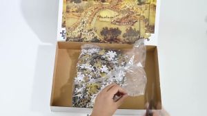 Imixcity 1000 PCS Mini Puzzles Painting Challenge Paper Puzzles DIY Decompression Toy