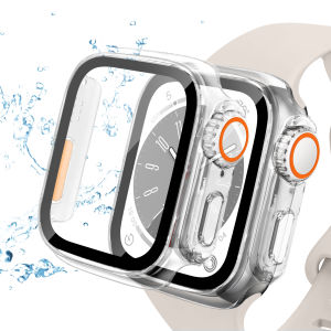 Change to Ultra Case for Apple Watch Series 11-7 & SE 46/45/44/42/41/40mm Ultra Style Bumper Cover with Tempered Glass Screen Protector