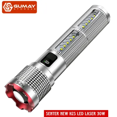 NEW H2S Senter Cas LED Laser HS-750 Zoom In Out Waterproof
