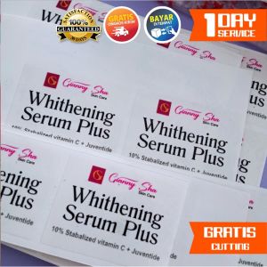 SPV 15 1-15 Custom Sticker Print Stiker Olshop Waterproof Anti Air Label Kemasan Produk Boba Cup