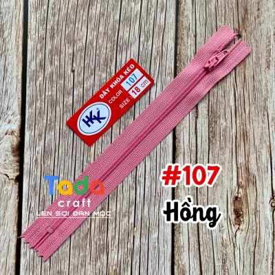 (Set 5 dây) Dây Kéo HKK Dài 18cm Dùng Làm Dây Kéo Khóa Quần Túi Ví Handmade