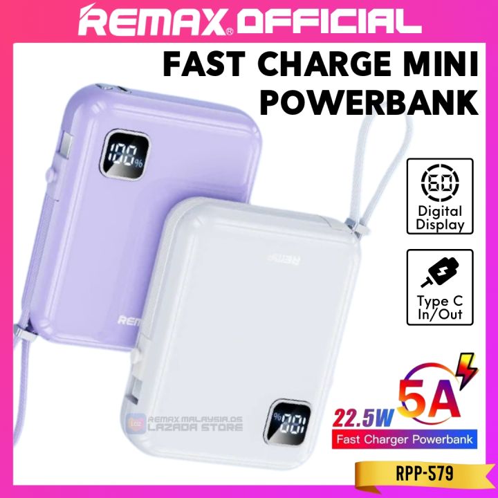 Bateri REMAX OFFICIAL REMAX Fast Charging PD 22.5W USB C Mini Portable ...