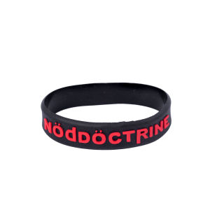 Gelang Karet Gelang Distro Pria NodDoctrine LOGO Hitam Merah