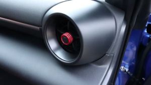 Air Conditioner Outlet Metal Knob For Subaru BRZ GR86 2021-2024 Car Rearview Mirror Adjustment Button Knob Cover Decorative Ring Knob Cover Central Air Vent Switch