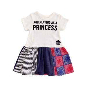 Váy ngắn bé gái 3-4 tuổi BREEZE ngắn tay cổ tròn vải cotton phong cách Nhật áo liền váy bé gái đầm xuất dư bé gái