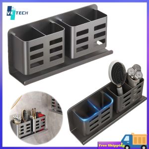 [ VKTECH ] Stylish Aluminum Toothbrush Holder Wall Hanging with Multiple Slots for Family Bathroom