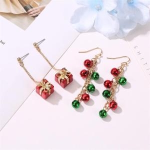 [fenggongshuode] Giáng Sinh Baroque Không Thường Xuyên Giả Ngọc Trai Xếp Chồng Lên Nhau Sao Cây Thả Bông Tai Xmas Cây Bông Tai Cho Phụ Nữ Kỳ Nghỉ Đồ Trang Sức Quà Tặng
