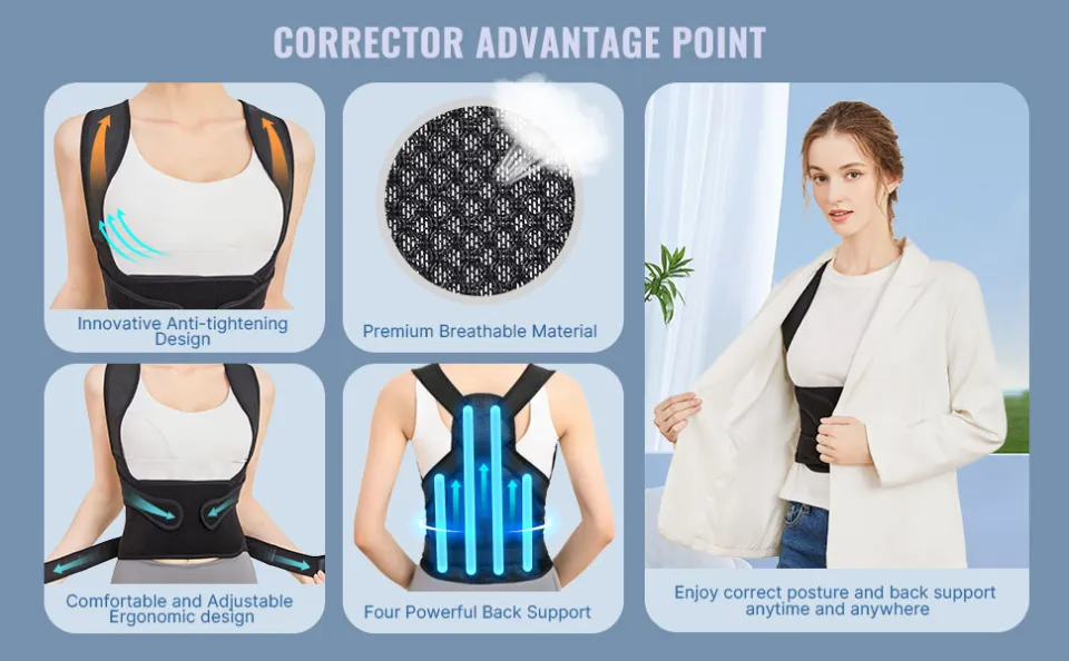 NEENCA Back Brace and Posture Corrector for Women and Men, Back