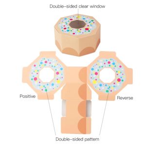 Donut Candy Gift Box for Party Souvenir Gift Box for Birthday Loot Box Party Favor Box Mini Box Donut Box