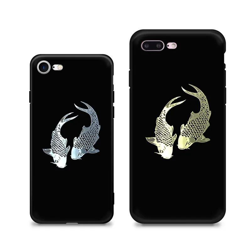 Chinese Style Totem Koi Mobile Phone Sticker Yin Yang Fish Eight