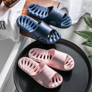 GOOTRADES Non-Slip Bathroom Slippers Waterproof Quick-drying Leaky Slides Comfort Hollow Out Shower Slippers Men/Women