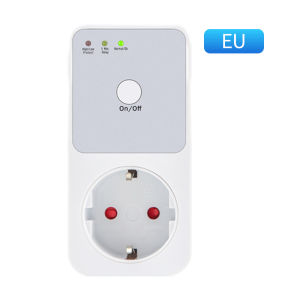 Refrigerator Voltage Protector AC 220V Stabilizer Automatic Surge Protector Voltage Relay Socket EU Plug Electrical Protection