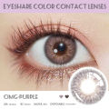 【COD】New ~2pc/Pairs OMG~Sweet Girly Brown Contact Lense PURPLE color Big Eye Natural Color Doll Eye Contact Lens Contacts Yearly Use 0 Degree-Diameter 14mm. 