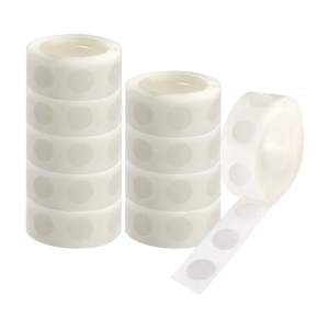 1000Pcs 1.2cm Clear Double Side Glues Points Invisible Double Side Dots Sticker for Balloon Photo Wall Home Decoration