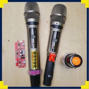 2  MICRO shuree   ugx không dây kèm  mic mạch có cắt hú vip