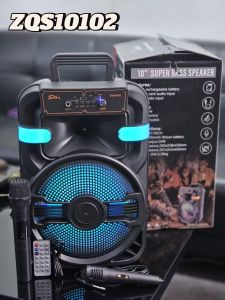 ลำโพงบลูทูธ รุ่น ZQS10102 ฟรีไมค์ลอย1ไมค์สาย1/รีโมท1ตัว ดอก10นิ้ว กำลังขับ20W รองรับAUX TF USB ปิดไฟได้ เพิ่ม-ลดเสียงได้ เสียงเบสแน่น ลำโพงพร้อมไมค์ ลำโพงบลูทูธ รุ่น ZQS10102 ฟรีไมค์ลอย1ไมค์สาย1/รีโมท1ตัว ดอก10นิ้ว กำลังขับ20W รองรับAUX TF USB ปิดไฟได้