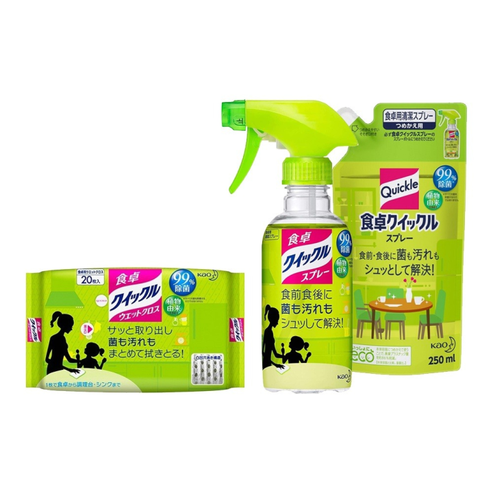 Kao%20Quickle%20Countertop%20Cleaner%20-%20Spray%20(300mL%20/%20250mL%20Refill)%20/%20Wet%20Wipes%20(20%20sheets)%20-%20Image%202