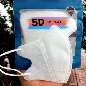 Khẩu trang 5D kháng khuẩn Duy Ngọc thùng 100 chiếc khẩu trang dùng 1 lần
