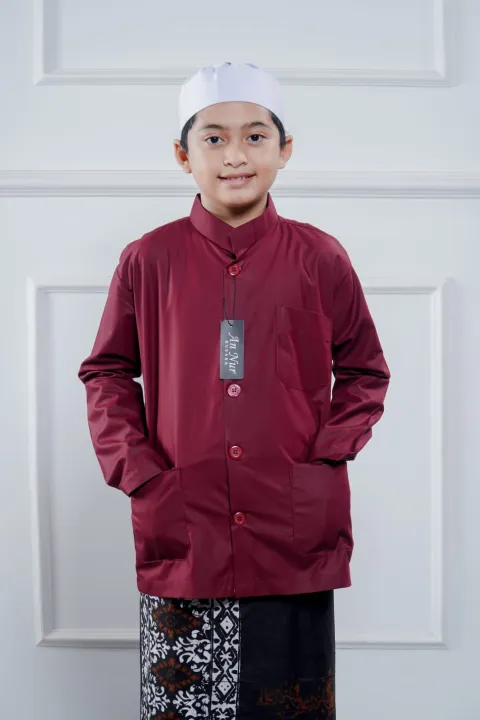 Baju%20Koko%20Anak%20Lengan%20Panjang%20Polos%20Merah%20Maroon%20annur%20-%20Image%209