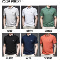 Local StockMen's Polo Shirts Summer Plain Tshirt Short Sleeve Kemeja lelaki Berkolar Baju Raya Lengan pendek Tops Man Cal Golf Shirts. 