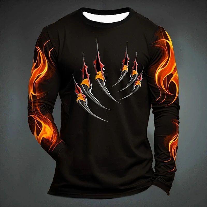TRACY FAST [Local Stock] Christmas Halloween Trend Claw Marks Flame ...