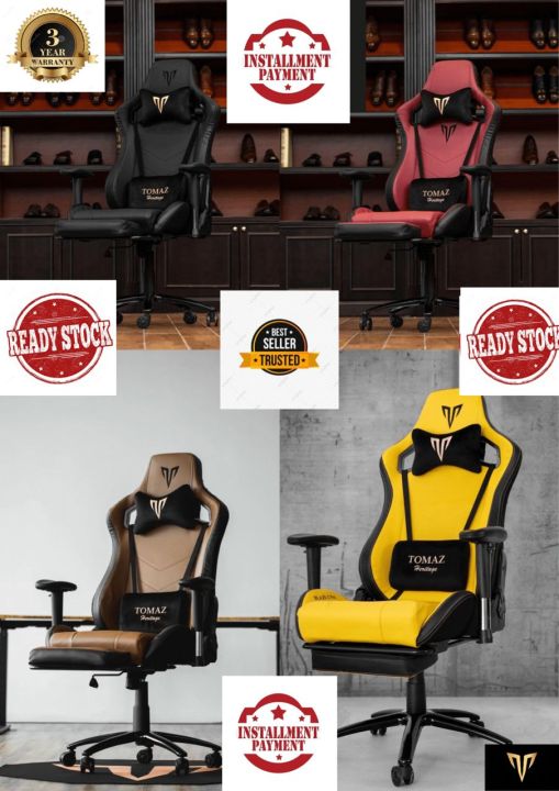 (Flexible Installment )Tomaz Gaming Chair BLAZE X PRO (FLEXIBLE INSTALLMENT PLANS UP TO 6 MONTHS) /Free Postage