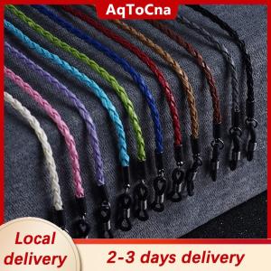 [COD] AqToCna Ship within 24 hours Thick Twist Sunglasses Leather Rope Chain Eyewear Braided Glasses Lanyard Strap Outdoor Sports Non-slip Eyeglass Accessories