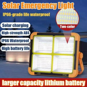 Solar Emergency Light Outdoor Waterproof Rechargeable LED Camping Tent Light Advertising Floodlight