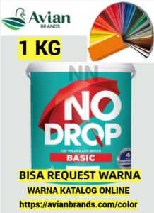 NO DROP BASIC CAT ANTI BOCOR 1KG CAT PELAPIS ANTI BOCOR CAT TEMBOK ATAP SENG ASBES GENTENG