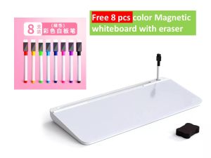 Desktop Organizer acrylic white board free 8 pcs Magnetic whiteboard marker with eraser