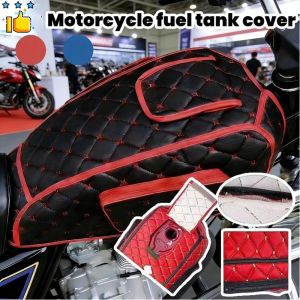 Motorcycle Fuel Tank Cover Leather Fuel Tank Cover Sunscreen and Wear-resistant  Fuel Tank Cover