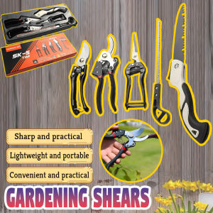 5PCS/set of gardening shears garden pruning set advanced plant shears folding saws