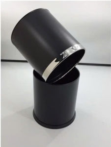 THÙNG RÁC VĂN PHÒNG 2 LỚP - Màu đen