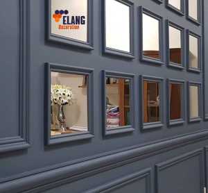 BINGKAI MOULDING KAYU KACA PERSEGI / DEKORASI DINDING LANGSUNG PASANG