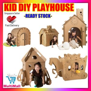 Fire Truck 3D DIY Cardboard Toy House For Kids Fun | DIY Craft For Kids | Kids Toy House | DIY Cardboard House | Cardboard Playhouse For Kids | Playhouse For Kids | Children Carton Toy Playhouse | 3D DIY Doodle House For Kids | Childrens Hand Assembly Mo