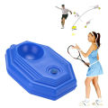 Singles Tennis Training Practice Tool Elastic Rope Base Self-Study Practice Tennis Trainer Especially For Beginners. 