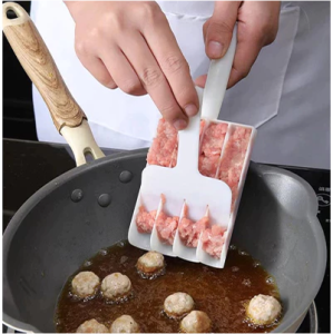 Cetakan bakso Model 4 Baris Anti Lengket Meatball Maker Sendok Bakso Daging