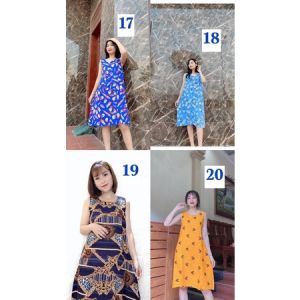 Váy lanh nữ- đầm lanh form bigsize mặc rộng thoải mái